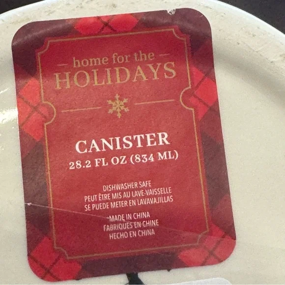 Holiday Gingerbread House 28oz Ceramic Canister - Picture 6 of 6